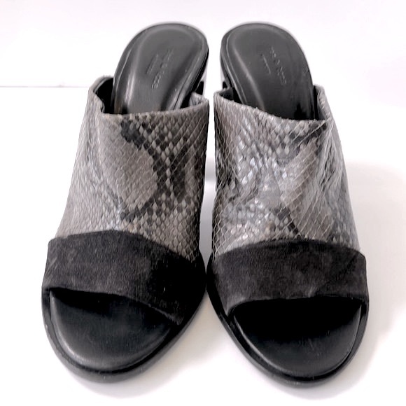 Rag & Bone 'Tristan' Snake Print Suede Leather Mule Sandals, size 7 - Picture 5 of 13